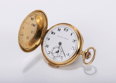 AN 18K GOLD POCKET WATCH BY THE JACK WATCH FACTORY. Switzerland, Early 20th century. 18K yellow