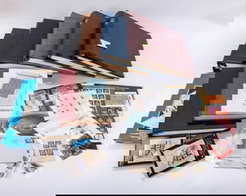 A MASSIVE COLLECTION OF ISRAELI STAMPS. Composed of several albums with mounted entries starting in