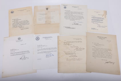A GROUP OF SEVEN AMERICAN POLITICAL SIGNED LETTERS. Including letters from Mrs. Happy Rockefeller
