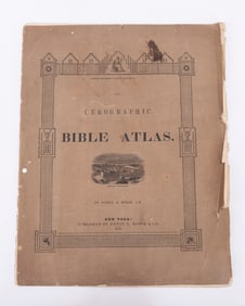 &nbsp;CEROGRAPHIC BIBLE ATLAS BY SIDNEY MORSE. New York, 1848. Quarterly supplement to the New York