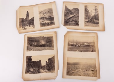 A GROUP OF EARLY PHOTOGRAVURES OF JACKSON COUNTY, COLORODO. Including Castle Gate, Marshall Pass,