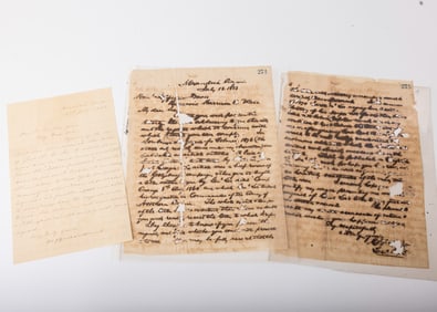 A LETTER FROM JEFFERSON DAVIS TO MR C. F. LEE. Dated July 21, 1888 in Mississippi.Autographed Letter