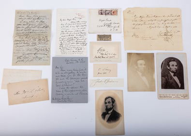 A GROUP OF AMERICAN HISTORICAL DOCUMENTS. Including a ticket allowing passage on the Brooklyn