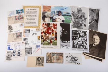A GROUP OF AUTOGRAPHS, FIRST DAY COVERS AND AUTOGRAPHED FIRST DAY COVERS. Including an autograph