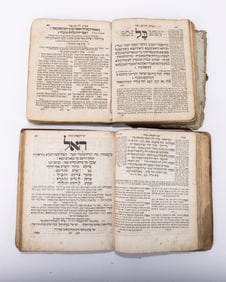 TWO MACHZORS. 18th century or earlier. Both missing several of the front pages including the title