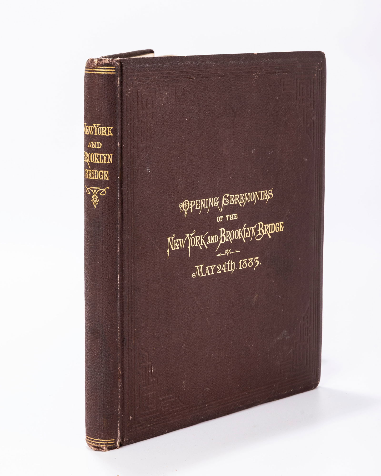 OPENING CEREMONIES OF THE NEW YORK AND BROOKLYN BRIDGE, THURSDAY MAY 24, 1883. Published by the (1 of 2)