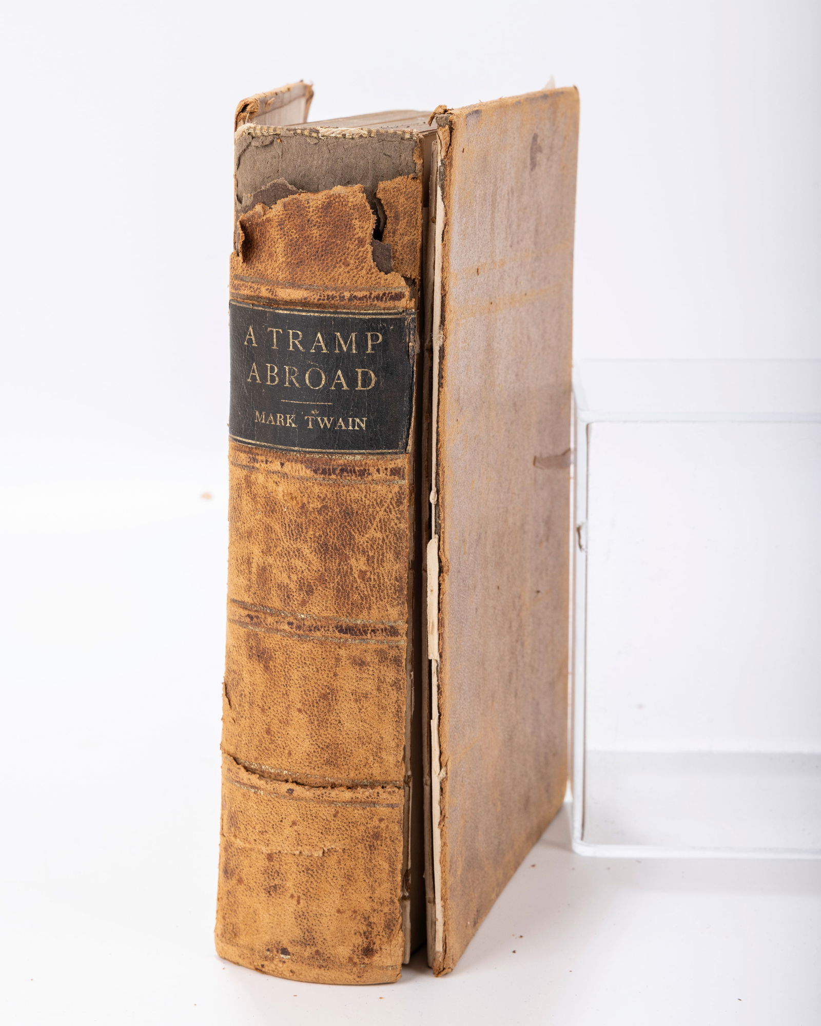 A TRAMP ABROAD. Mark Twain, 1880. Illustrated. First Edition, First State with frontispiece (1 of 2)