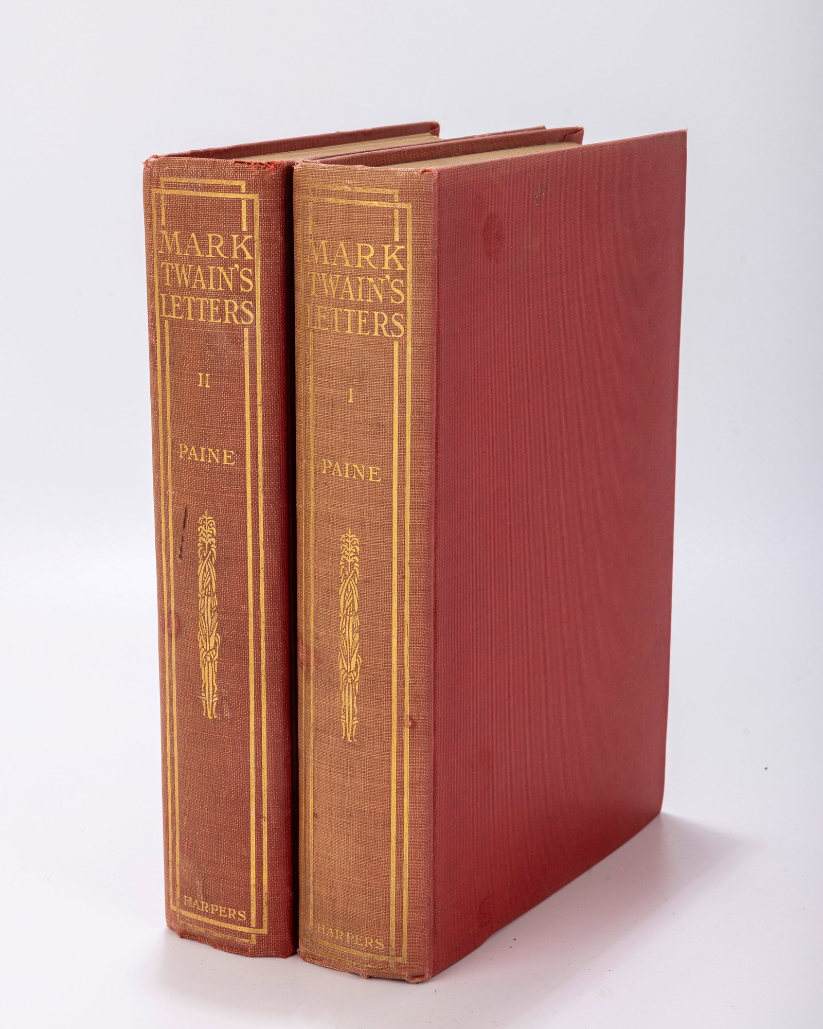 MARK TWAIN LETTERS. ARRANGED WITH COMMENT BY ALBERT BIGELOW PAINE. Volume I and II.: MARK TWAIN LETTERS. ARRANGED WITH COMMENT BY ALBERT BIGELOW PAINE. Volume I and II. Published by Harper & Brothers Publishers. New York, 1917. Very good condition.