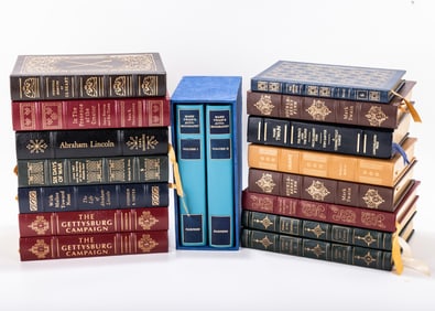 A GROUP OF COLLECTOR EDITION LEATHERBOUND BOOKS BY THE EASTON PRESS. Including: The Gettysburg
