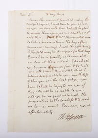 THOMAS JEFFERSON (1743 - 1826). Third president of the United States, author, and signer of the