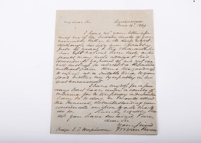 MARTIN VAN BUREN (1782 - 1862). Eighth president of the United States, serving from 1837 to 1841. A