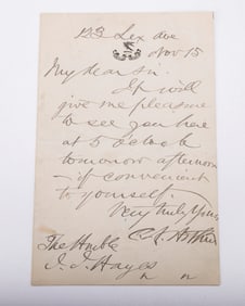 CHESTER A. ARTHUR (1829 - 1886) Twenty-first &nbsp;president of the United States, serving from 1881