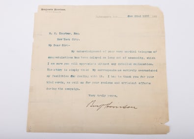 BENJAMIN HARRISON (1833 - 1901). Twenty-third&nbsp; president of the United States, serving from