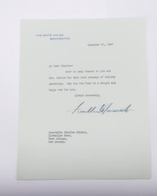 FRANKLIN DELANO ROOSEVELT (1882 - 1945) Thirty-second president of the United States, serving from