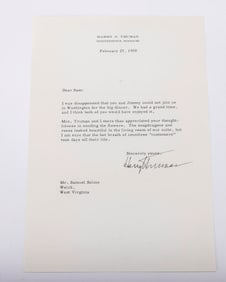 HARRY TRUMAN (1884 - 1972). Thirty-third president of the United States, serving from 1945 to 1953.