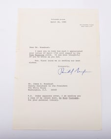 RICHARD NIXON (1913 - 1994). Thirty-seventh president of the United States, serving from 1969 until