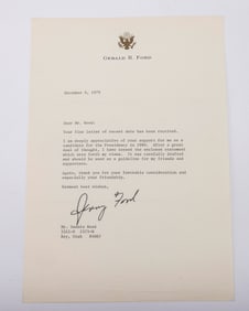 GERALD FORD (1913 - 2006). Thirty-eighth president of the United States serving from 1974 - 1977.