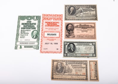&nbsp;COLLECTION OF TICKETS TO POLITICAL NATIONAL CONVENTIONS. Including the 1912 Republican