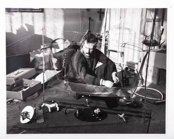 ANDRE KERTESZ (Hungarian 1894 - 1985). Calder and his Circus, 1929/c.1978. Gelatin silver. Signed in