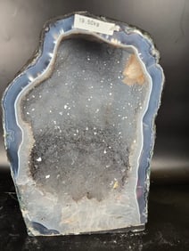 AMETHYST CATHEDRAL GEODE WITH POLISHED EDGES