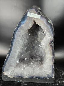 AMETHYST CATHEDRAL GEODE WITH POLISHED EDGES