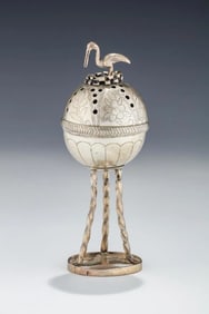 A RARE SILVER SPICE CONTAINER. Poland, c. 1800