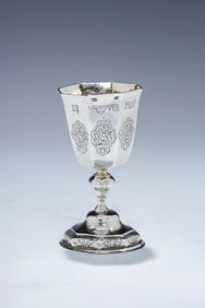 A FINE GERMAN SILVER FESTIVAL GOBLET BY JOHAN JAKOB PRIESTER II. Augsburg, 1741 - 1743