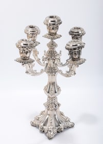 A LARGE FIVE LIGHT CANDELABRA. Germany, c. 1890.