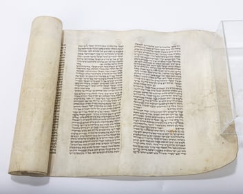 A MEGILLAT ESTHER. Poland, c. 1890. Ashkenaz Beis Yosef. Some wear the letters. With magnificent