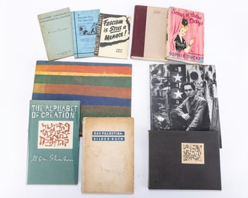 A COLLECTION OF POLITICAL AND JEWISH INTEREST BOOKS. Autographed and others. Including Vladimir