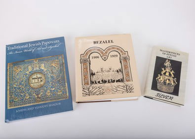 A GROUP OF JEWISH REFERENCE BOOKS. Including: Bezalel 1906 - 1929, Masterpieces of Jewish Art -