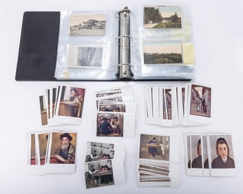 A MASSIVE COLLECTION OF JEWISH AND JUDAICA POSTCARDS.Several hundred of judaica postcards from the