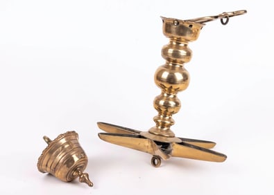 A LARGE BRONZE JUDENSTERN. Germany, c. 1800