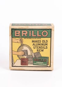 AN EARLY BRILLO PAD WITH YIDDISH BOX. United States, c. 1920.