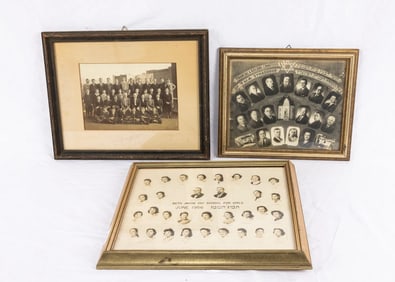 A GROUP OF THREE LARGE JUDAIC PHOTOGRAPHS. American, 20th century. Three communal type 1 photographs