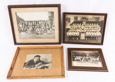 A GROUP OF FOUR LARGE JUDAIC PHOTOGRAPHS. American, 20th century. Three communal type 1 photographs