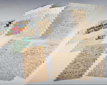 A COLLECTION OF YIDDISH LETTERS. American, early 20th century. A group of correspondence in Yiddish.