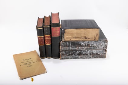 A GROUP OF ANTIQUE JEWISH BOOKS. Including Ozer Hasofrim (1880), Shulachan Orech, Orech Hachaim,