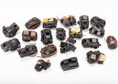 TWENTY PAIRS OF TEFILLIN. Israel, Europe and America. Twenty matched pairs of tefillin. Mostly