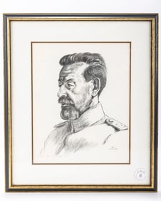 HERMANN STRUCK. Richard Dehmel in a German officer's uniform.