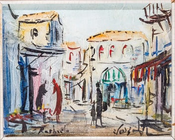 AN OIL PAINTING BY ZVI RAPHAELI (1924 - 2005)
