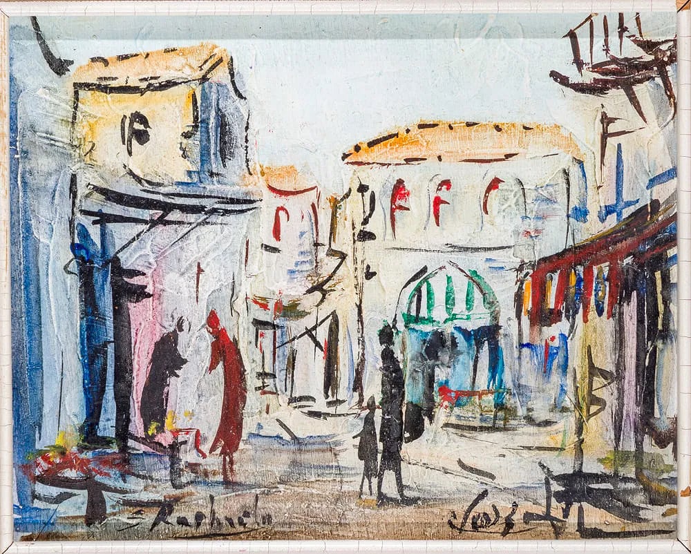 AN OIL PAINTING BY ZVI RAPHAELI (1924 - 2005) (1 of 3)