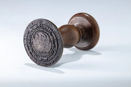 A RARE AND IMPORTANT BRONZE SEAL. Safed, 19th century.