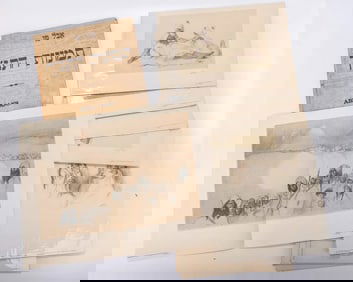 ABEL PANN. A collection of nine signed lithographs by Abel Pann(1883 - 1963)