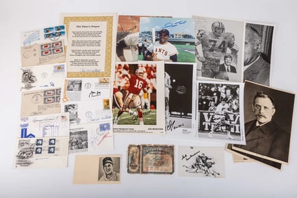 A GROUP OF AUTOGRAPHS, FIRST DAY COVERS AND AUTOGRAPHED FIRST DAY COVERS. Including an autograph fro