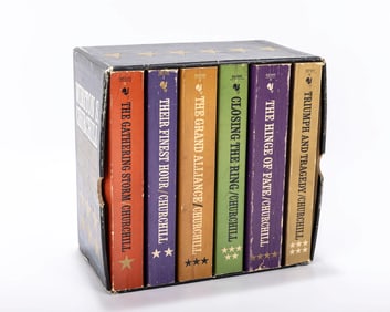 THE SECOND WORLD WAR. Winston S. Churchill. 1979 edition. The six book complete set. Published by Ba