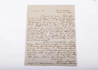 MARTIN VAN BUREN (1782 - 1862). Eighth president of the United States, serving from 1837 to 1841. A