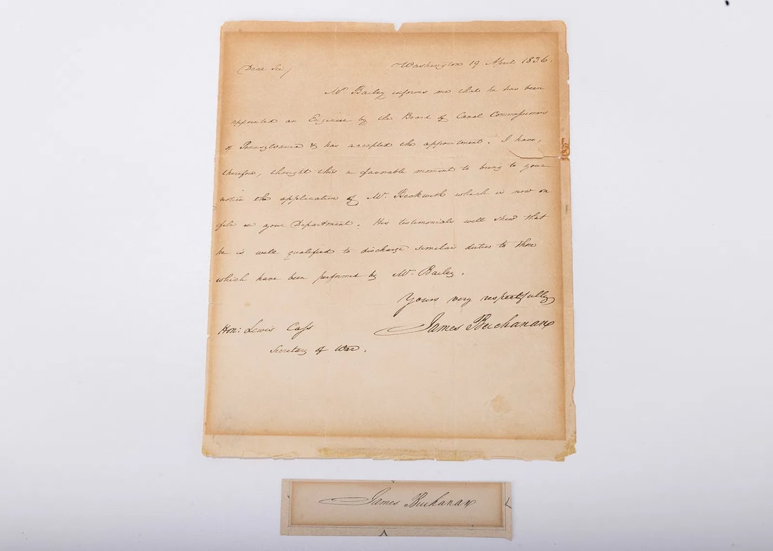 JAMES BUCHANAN (1791 - 1868). Fifteenth United States President, serving from 1857 - 1861. Choice au (1 of 3)