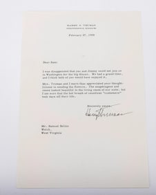 HARRY TRUMAN (1884 - 1972). Thirty-third president of the United States, serving from 1945 to 1953.