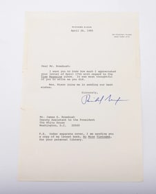 RICHARD NIXON (1913 - 1994). Thirty-seventh president of the United States, serving from 1969 until